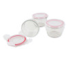 Classic Tempered Glass 3P Round Container Baby Meal SET